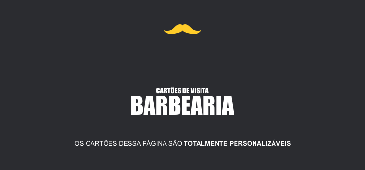 Cartão de Visita Barbearia (2 Modelos de Cartões Bonitos)