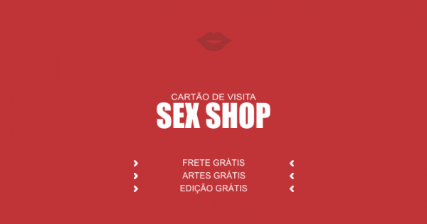 Cartão De Visita Sex Shop 2 Modelos De Cartões Bonitos 9467