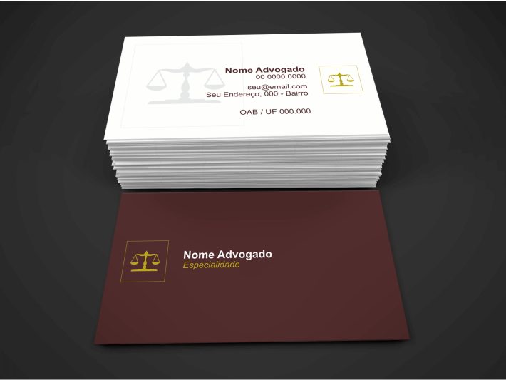 Cartão de Visita Advogado - Modelo 05