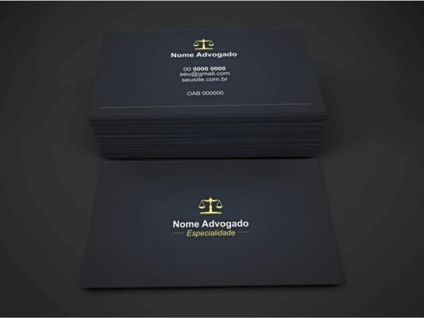 Cartão de Visita Advogado - Modelo 02