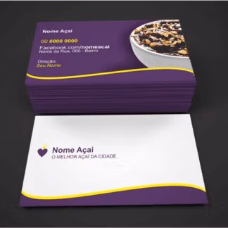 Cartão de Visita Açaí - Modelo 02