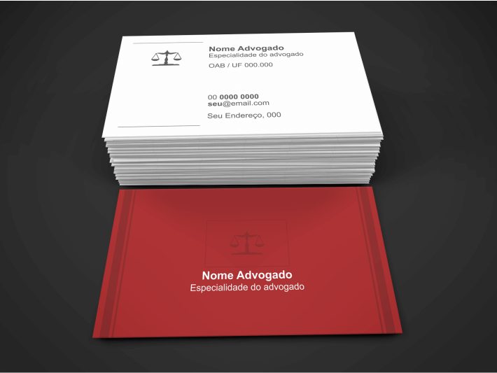 Cartão de Visita Advogado - Modelo 03