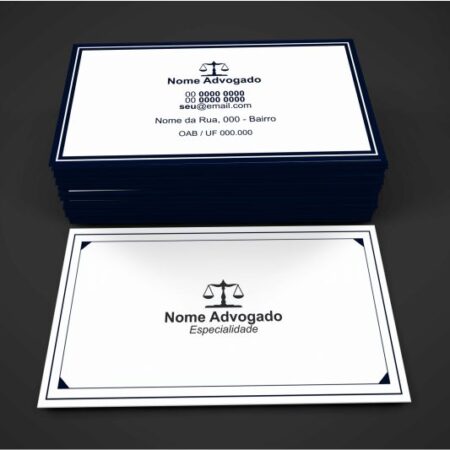 Cartão de Visita Advogado - Modelo 01