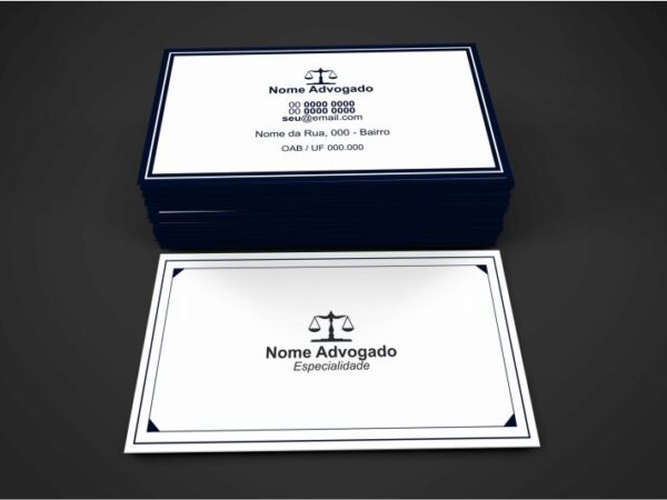 Cartão de Visita Advogado - Modelo 01