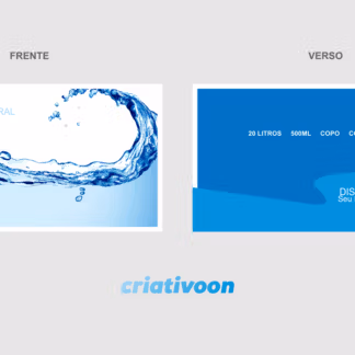 Cartão de Visita Água Mineral - Modelo 02