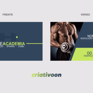 Cartão de visita academia - Modelo 01