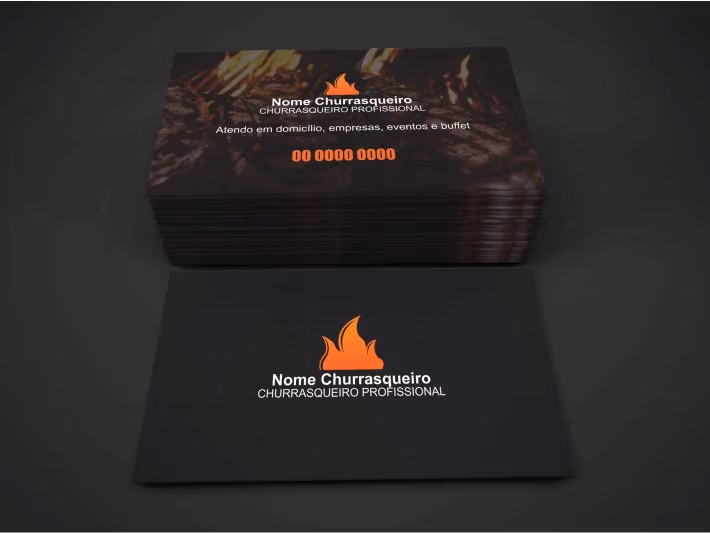 Cartão de Visita Churrasqueiro - Modelo 02