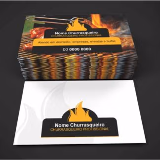 Cartão de visita churrasqueiro - Modelo 01
