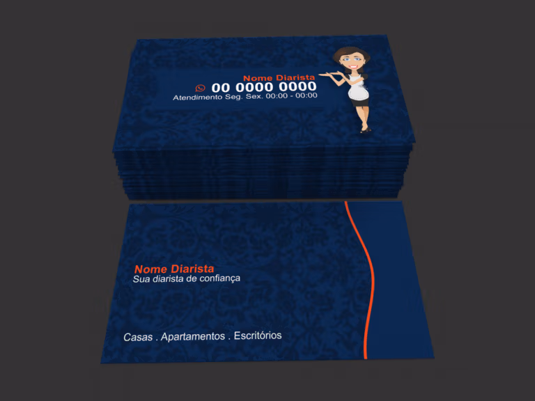 Cartão de Visita Diarista - Modelo 01