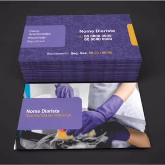 Cartão de Visita Diarista - Modelo 02