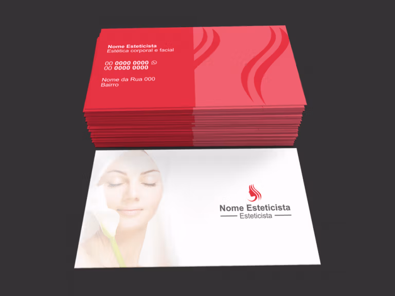 Cartão de Visita Estética - Modelo 01