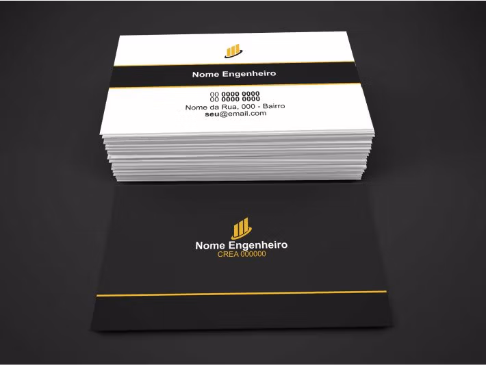 Cartão de Visita Engenheiro Civil - Modelo 02