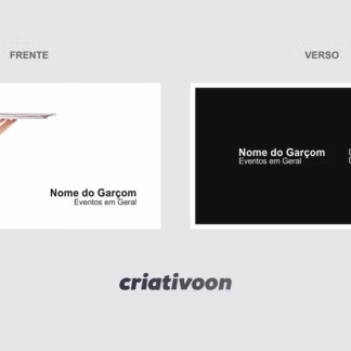 Cartão de Visita Garçom Modelo 02