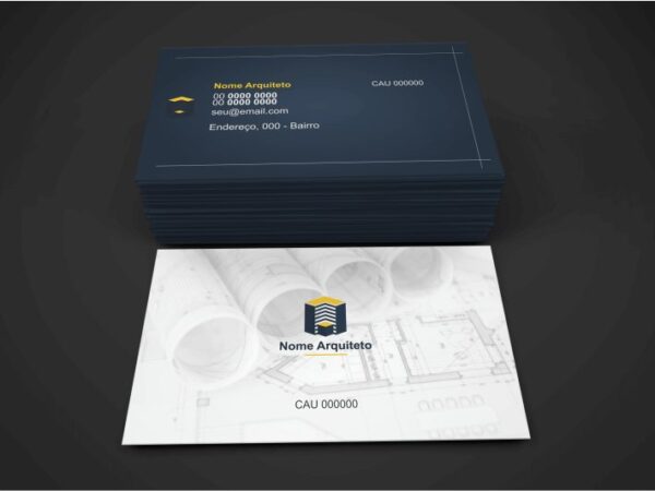 cartão de visita arquiteto - modelo 02