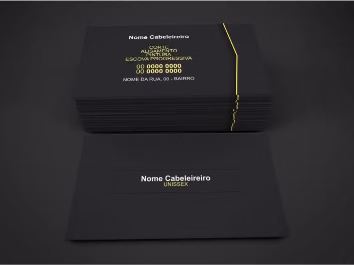 cartão de visita cabeleireiro - modelo 02