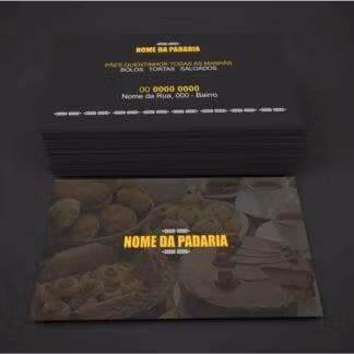 cartão de visita padaria - modelo 01