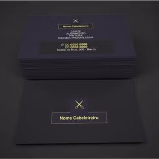 cartão de visita cabeleireiro - modelo 04
