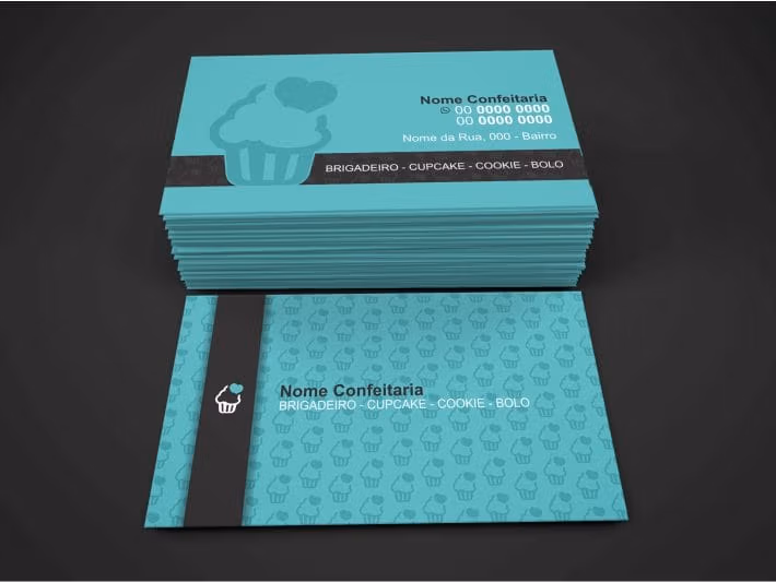 cartão de visita confeitaria - modelo 02