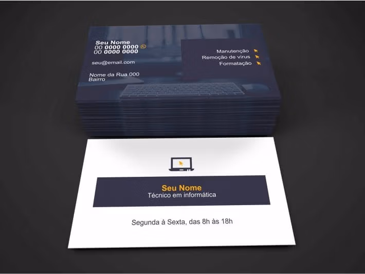 cartão de visita técnico em informatica - modelo 01