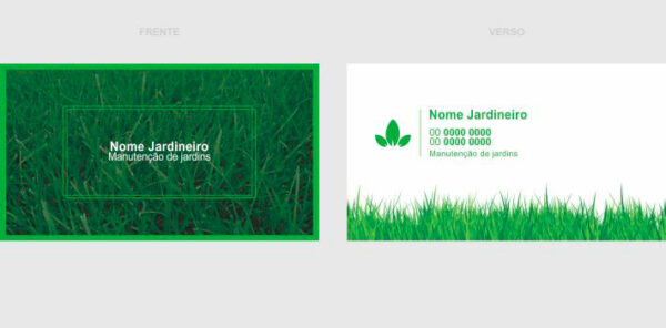 cartões de visita jardineiro - modelo 01