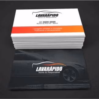 cartão de visita lava rápido - modelo 01