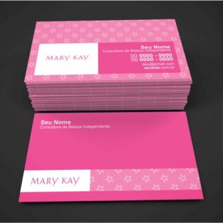 cartão de visita mary kay - modelo 01