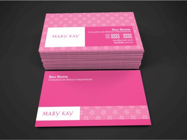 cartão de visita mary kay - modelo 01