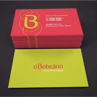 cartão de visita o boticario - modelo 01