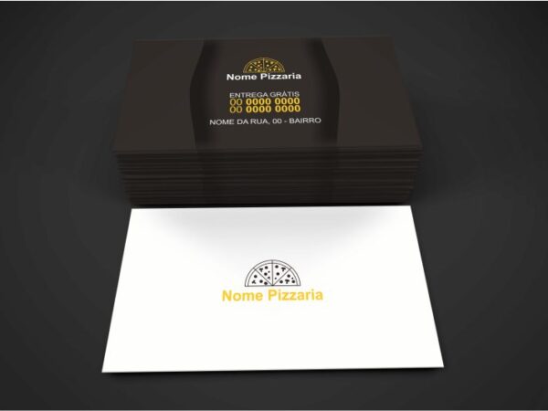 cartão de visita pizzaria - modelo 01