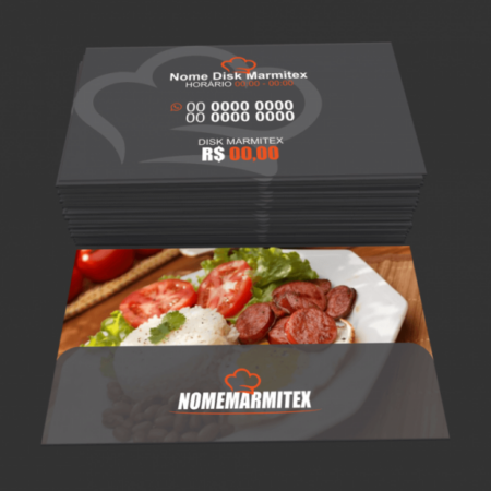 Cartões restaurante e marmitex - modelo 02