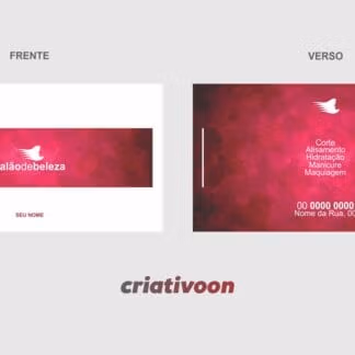 cartão de visita salão de beleza - modelo 01