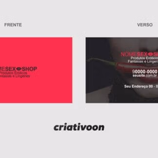cartão de visitas sex shop - modelo 01