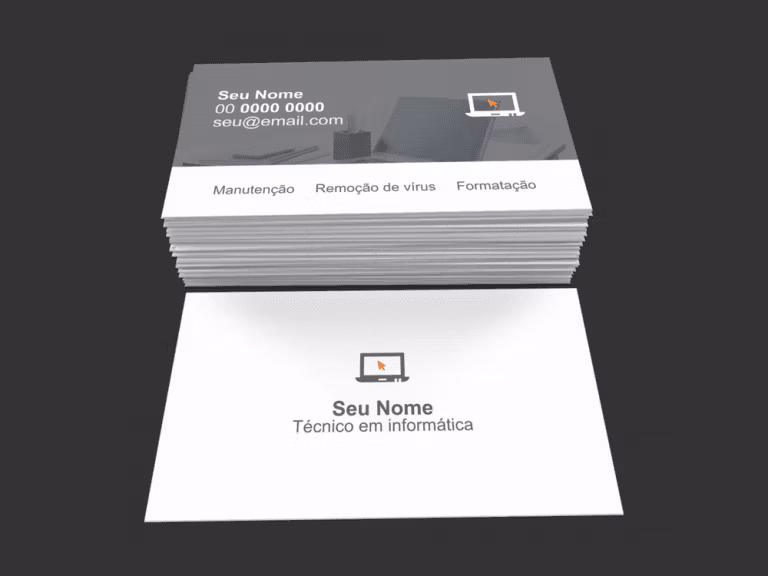 cartão de visita técnico em informatica - modelo 01