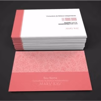 cartão de visita mary kay - modelo 02