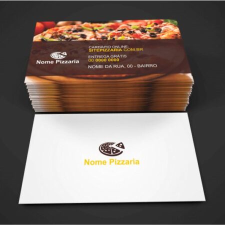 cartão de visita pizzaria - modelo 02