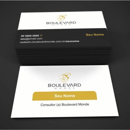 Cartão de visita boulevard monde - modelo 02