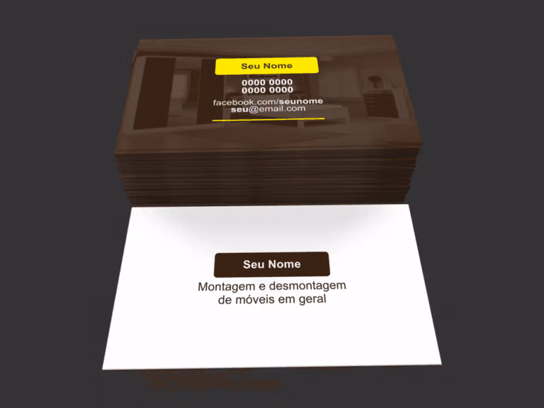 cartão de visita montador de moveis - modelo 01