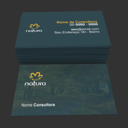cartão de visita natura - modelo 01