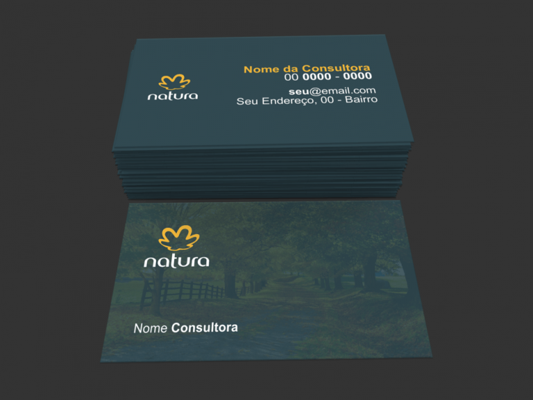 cartão de visita natura - modelo 01