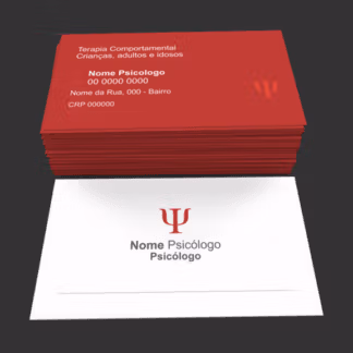 Cartão de visita psicólogo - modelo 01