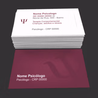 Cartão de visita psicólogo - modelo 03