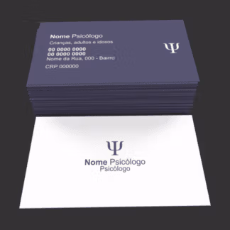 Cartão de visita psicólogo - modelo 04
