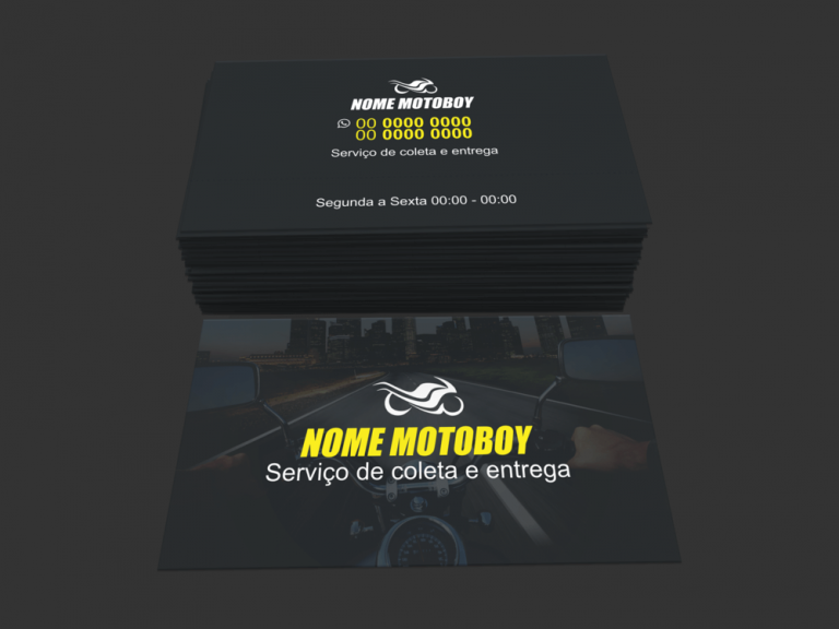 Cartão de visita Mototaxi e motoboy - modelo 05