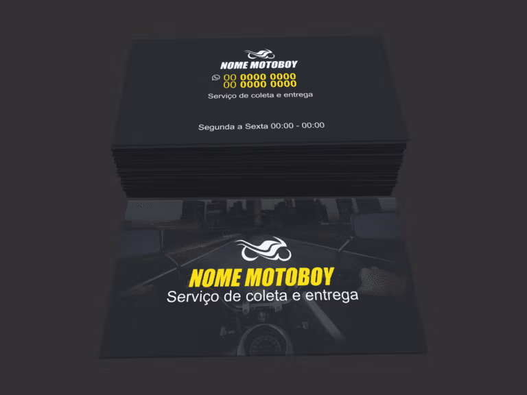 Cartão de visita Mototaxi e motoboy - modelo 05
