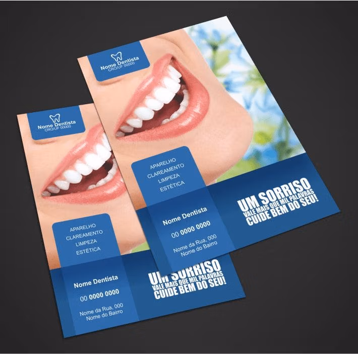 panfleto dentista - modelo 02
