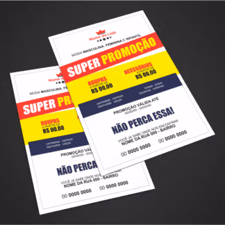 panfleto loja de roupas - modelo 02