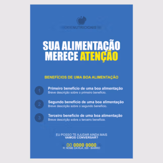 panfleto nutricionista - modelo 02