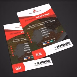 panfleto restaurante e marmitex - modelo 03