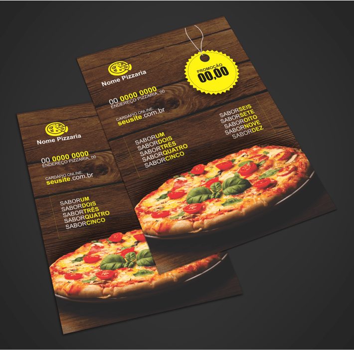 panfleto pizzaria - modelo 02
