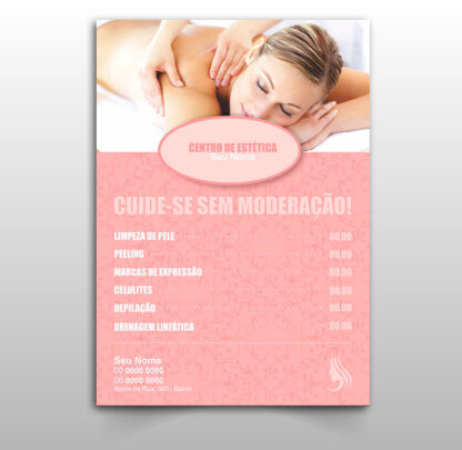 panfleto clinica estética - modelo 02